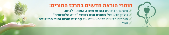 לרשימת חומרי ההוראה לחצו כאן